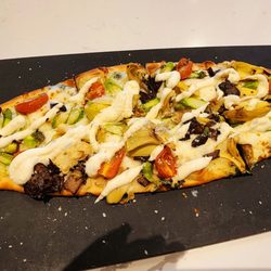 Bar Louie - Evansville - Truffle Mushroom & Asparagus Flatbread