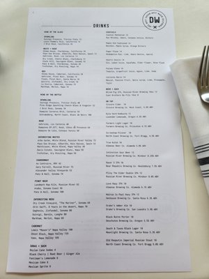 Menu photo 7 Due West Tavern Olema, CA