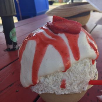 Wailua Shave Ice - Strawberry coconut (Amazing, 5 stars) - Shaved Ice Near Me - Kapaa, Hawaii Wailua Shave Ice - Strawberry coconut (Amazing, 5 stars) - Shaved Ice Near Me - Kapaa, Hawaii
