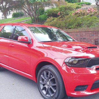 North Shore Auto Collision  - 2018 Durango R/T Front Passenger Window Tint & Headlight Smoke Film - Body Shops Near Me - Great Neck, New York