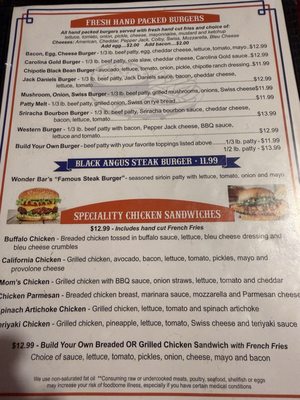 Menu photo 5 The Wonder Bar Milan, OH Menu photo 5 The Wonder Bar Milan, OH