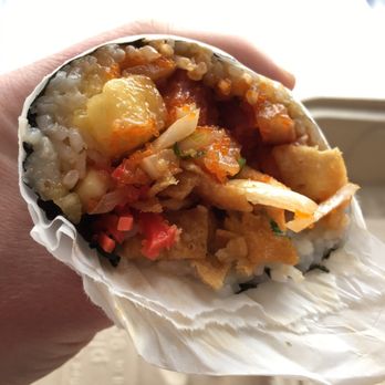 Big Fin Poke - Giving the sushiritto a try. - Poke Near Me - Westbrook, Maine