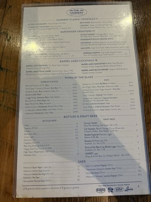 Menu photo 2 The Cannery Newport Beach, CA