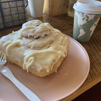 Bear Country Bakery - Massive cinnamon roll - Donuts Near Me - West Yellowstone, Montana