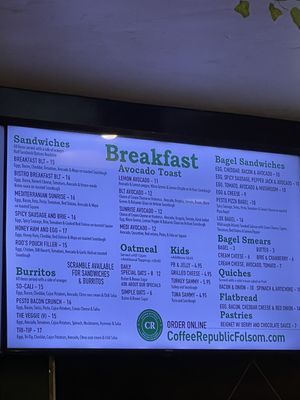 Menu photo 8 Coffee Republic Folsom, CA