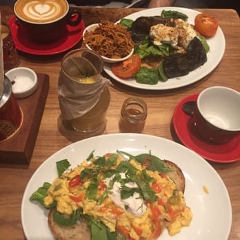 Brother Hubbard - The whole spread! Eggs menemen and breakfast of champignons (with a side of pulled pork) - Middle Eastern Near Me - Dublin, D Brother Hubbard - The whole spread! Eggs menemen and breakfast of champignons (with a side of pulled pork) - Middle Eastern Near Me - Dublin, D