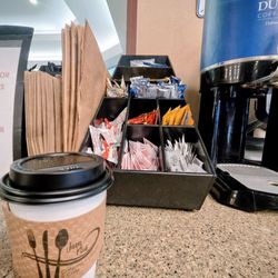 Java Plus Cafe & Catering - Tall Caramel Macchiato, ~$6