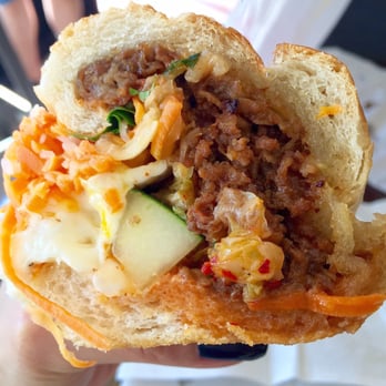 JoJu - Bulgogi with fried runny egg and kimchi. That's what's up! - Coffee & Tea Near Me - Elmhurst, New York