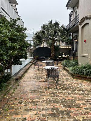 New Orleans Courtyard by the French Quarter by null