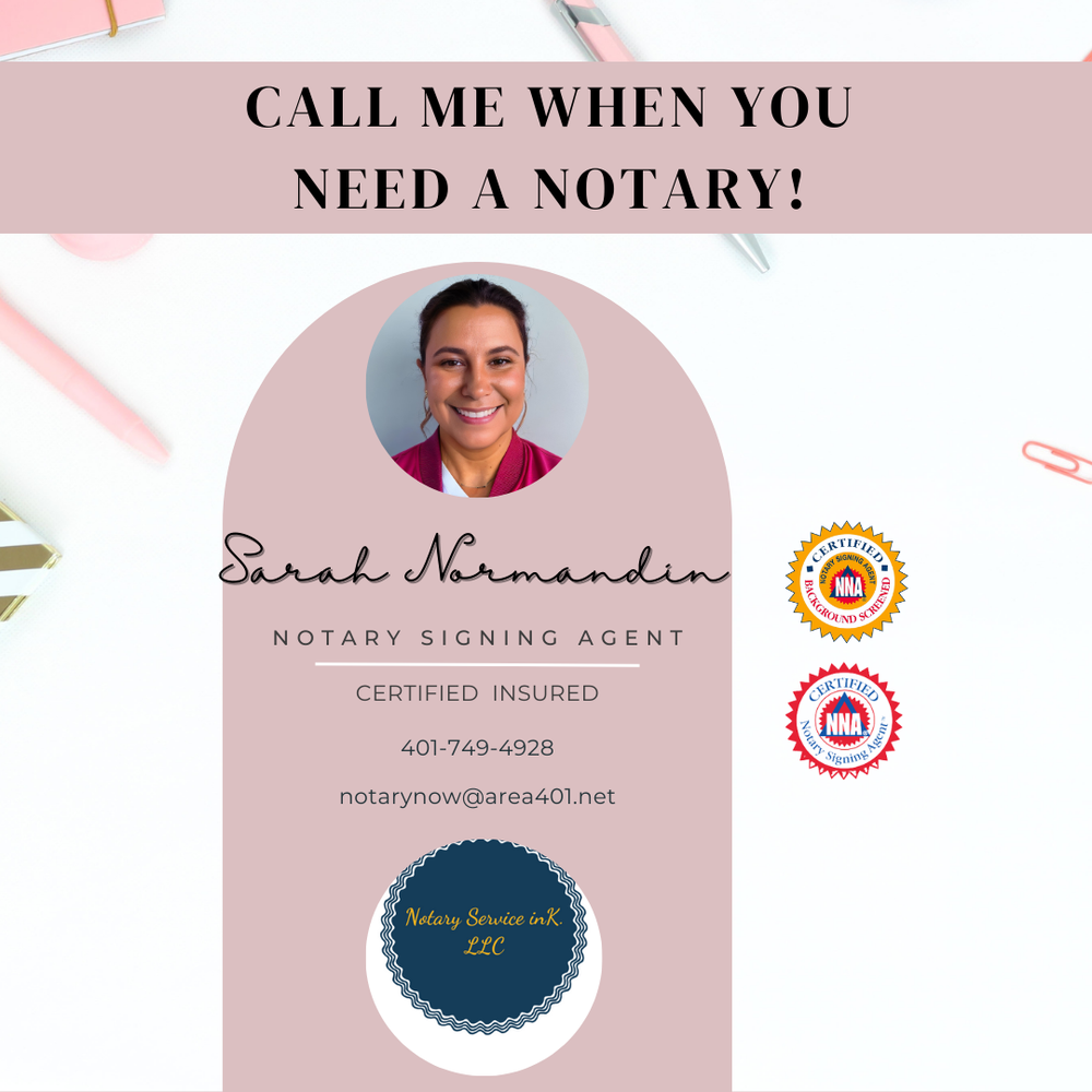 NOTARY SERVICE INK. Updated August 2024 Request a Quote Warren