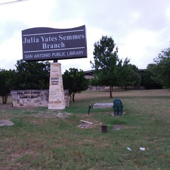 Julia Yates Semmes Library - Another photo of new sign shot from a different angle - Libraries Near Me - San Antonio, Texas Julia Yates Semmes Library - Another photo of new sign shot from a different angle - Libraries Near Me - San Antonio, Texas