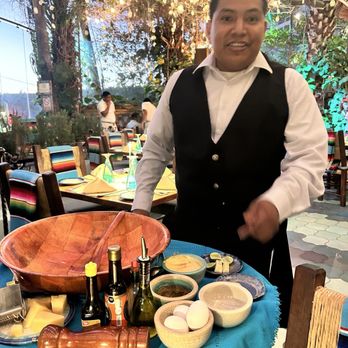 Tres Sirenas Cabo - Caesar salad made tableside by Luis - Seafood Near Me - Cabo San Lucas, BCS Tres Sirenas Cabo - Caesar salad made tableside by Luis - Seafood Near Me - Cabo San Lucas, BCS