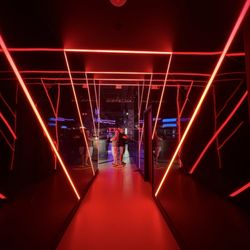 F1 Arcade Philadelphia - Love the neon accents!