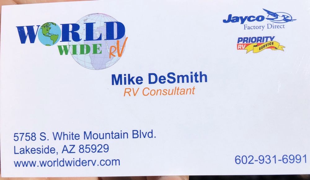WORLD WIDE RVS Updated April 2024 5758 W White Mountain Blvd