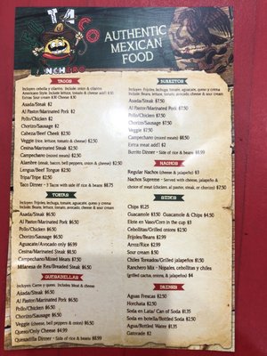 Menu photo 6 El Taco Ranchero Naperville, IL Menu photo 6 El Taco Ranchero Naperville, IL
