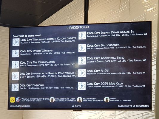 Menu photo 5 Cool City Brewing Company Two Rivers, WI Menu photo 5 Cool City Brewing Company Two Rivers, WI