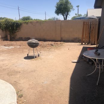 JM Concrete Pros - Backyard before - Masonry/Concrete Near Me