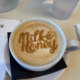 White pistachio latte