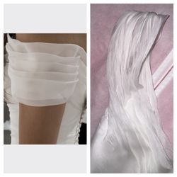 Holly Cleaners - Before and after: Wedding dress damaged by Holly Cleaners
