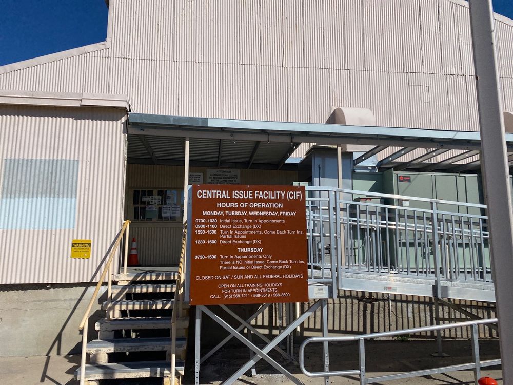 CIF CENTRAL ISSUE FACILITY Updated September 2024 13 Photos