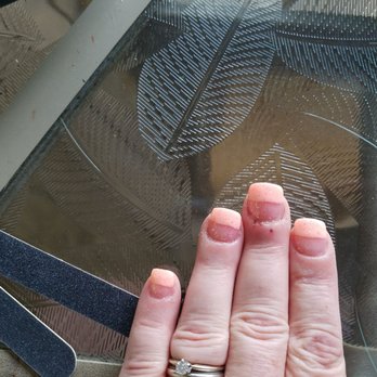 Nails 4 U II - terrible polish job - Nail Salons Near Me - Montague, New Jersey