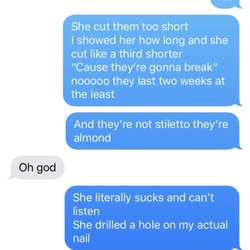 Kim's Nail Spa - I told her all of this then finally texted my friend to pick me up early