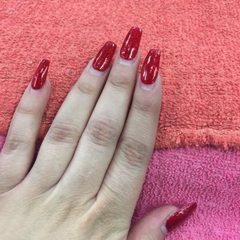 Lush Nail Studio - Before fill - Waxing Near Me - Tustin, California