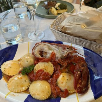 The Garden - Shrimp and ricotta ravioli with lobster - Italian Near Me - Sorrento, NA The Garden - Shrimp and ricotta ravioli with lobster - Italian Near Me - Sorrento, NA