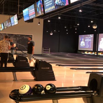 The BLVD - Full wall of bowling lanes and screens - Bars Near Me - Bakersfield, California The BLVD - Full wall of bowling lanes and screens - Bars Near Me - Bakersfield, California