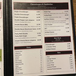 Wagon Wheel Steakhouse - Menu as of 12/29/22