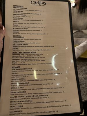 Menu photo 1 Carlitos Cafe Y Cantina Santa Barbara, CA