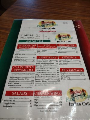 Menu photo 8 Pizza Shack Slice House Mesa, AZ