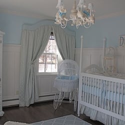Peachy Keen Kids - Peachy Keen Kids' Boy Nursery. Furniture:Newport Cottages, Crib Bedding: Nava Designs, Custom Window Treatments