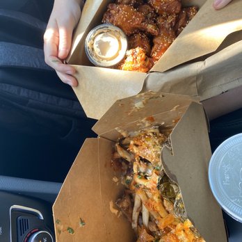Chi'Lantro BBQ - Kimchi fries and wings - Korean Near Me - Austin, Texas Chi'Lantro BBQ - Kimchi fries and wings - Korean Near Me - Austin, Texas