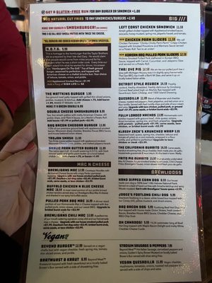 Menu photo 5 Brewligans Public House Trenton, MI