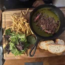 Butchers Board (Ribeye Steak, Frites, Salad, and Baguette)