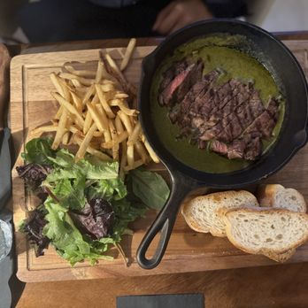The Butcher's Grille - Butchers Board (Ribeye Steak, Frites, Salad, and Baguette) - Middle Eastern Near Me - Houston, Texas The Butcher's Grille - Butchers Board (Ribeye Steak, Frites, Salad, and Baguette) - Middle Eastern Near Me - Houston, Texas
