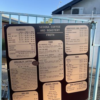 Froth Coffee Roasters - Menu - Coffee & Tea Near Me - Phoenix, Arizona