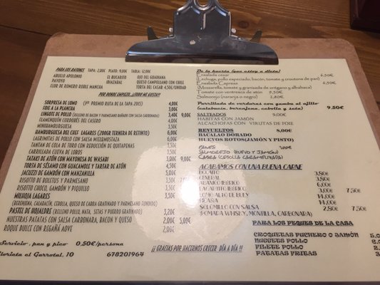 Menu photo 2 Lagares Tomares, SE