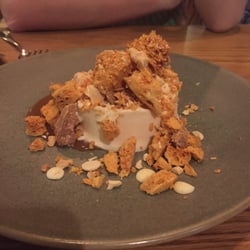 Honey comb and white chocolate dessert!