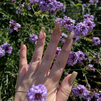 Trending Nails Spa - Nail, lavender, trending, French, tip, rhinestone, gem, jewel, green, olive, avocado, glitter, coffin, ballerina, good, excellent, sun - Waxing Near Me - San Jose, California