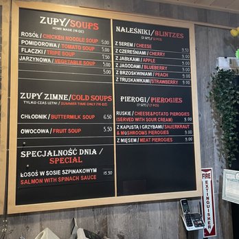 Restaurant Relax - Menu at front counter - Diners Near Me - Brooklyn, New York