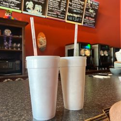 Daiquiri Cabana - Left (Tropical Breeze w/ Pineapple) Right (Dreamsicle)