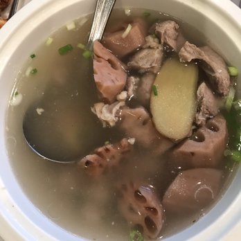 Hubei Restaurant - Lotus root with spareribs soup 莲藕排骨汤 - Chinese Near Me - Millbrae, California