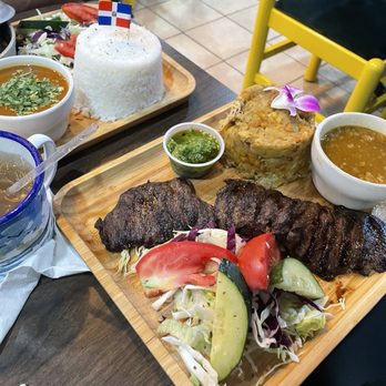 La Casita Restaurant - Bistec con mofongo y sancocho - Dominican Near Me - Durham, North Carolina La Casita Restaurant - Bistec con mofongo y sancocho - Dominican Near Me - Durham, North Carolina