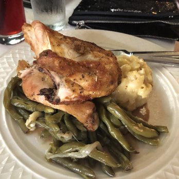Georgia Brown's - Oven Roasted Chicken with green beans and Smashed Redskin Potatoes - Southern Near Me - Washington, DC, District of Columbia Georgia Brown's - Oven Roasted Chicken with green beans and Smashed Redskin Potatoes - Southern Near Me - Washington, DC, District of Columbia
