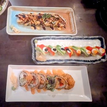 Nori - Top: Volcano, middle: Rainbow, bottom: Creamy Crunchy. All three were out of this world! - Vegan Near Me - Austin, Texas