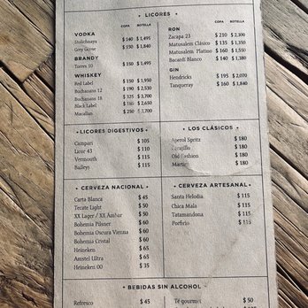 Expendio Tradición - Drink menu - Mexican Near Me - Oaxaca, OAX Expendio Tradición - Drink menu - Mexican Near Me - Oaxaca, OAX