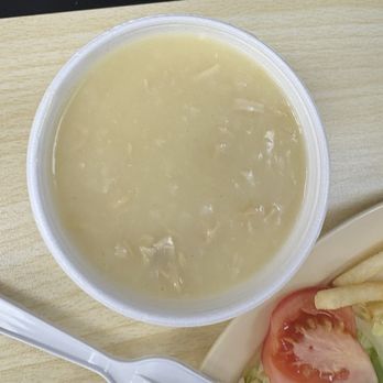 Niki’s Gyros - Greek Egg lemon soup! - Fast Food Near Me - Buffalo Grove, Illinois