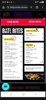 Menu photo 1 BATL Axe Throwing Scottsdale, AZ
